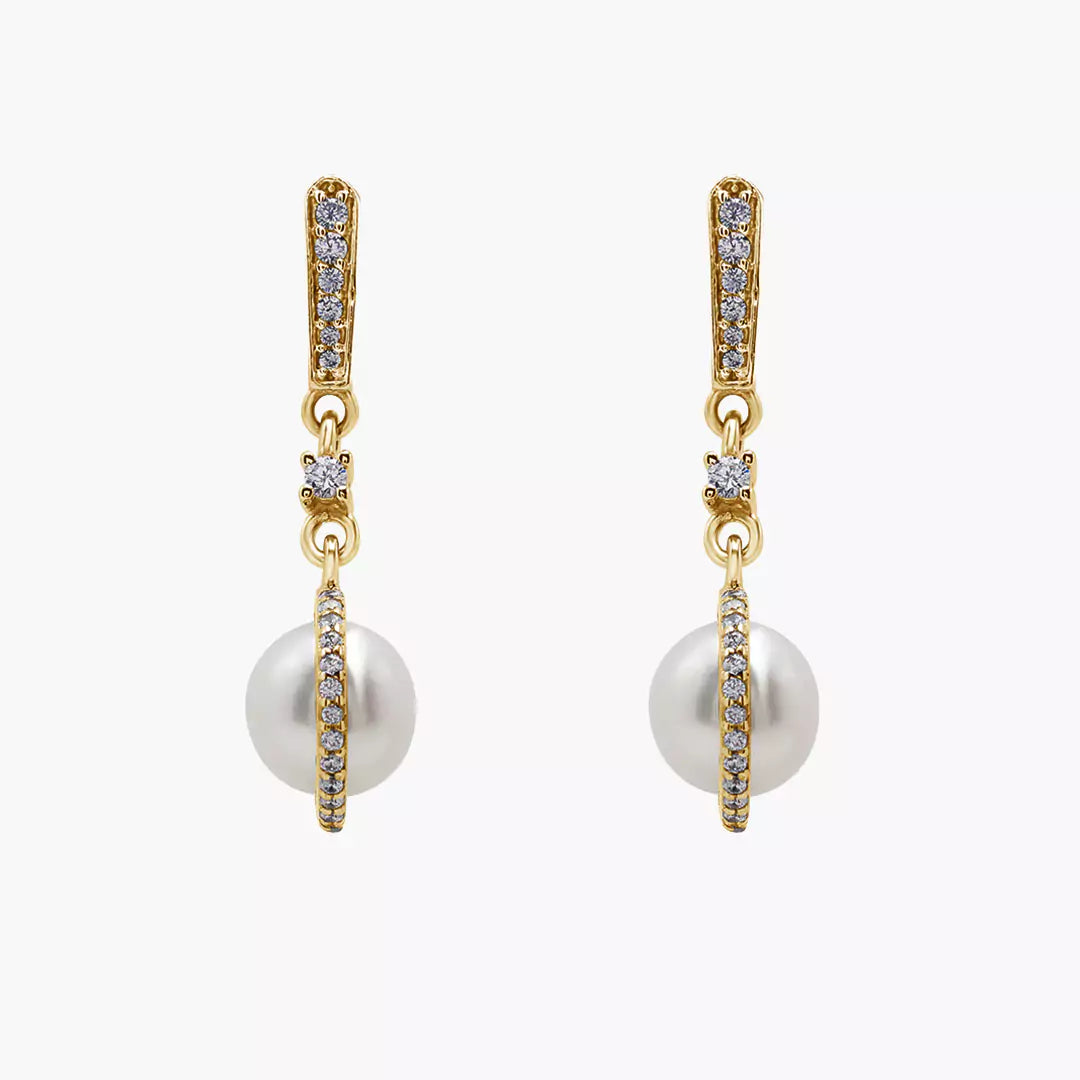 Diamond Pearl Danglers – AARAVEE